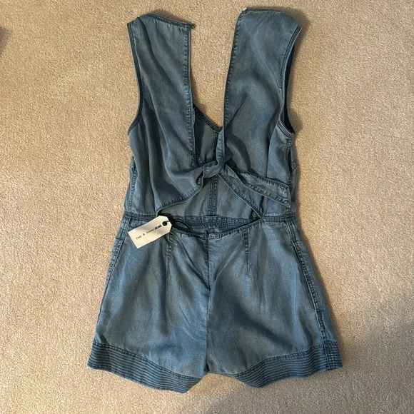 rag & bone Indigo Mojave Romper NWT - Picture 2 of 8